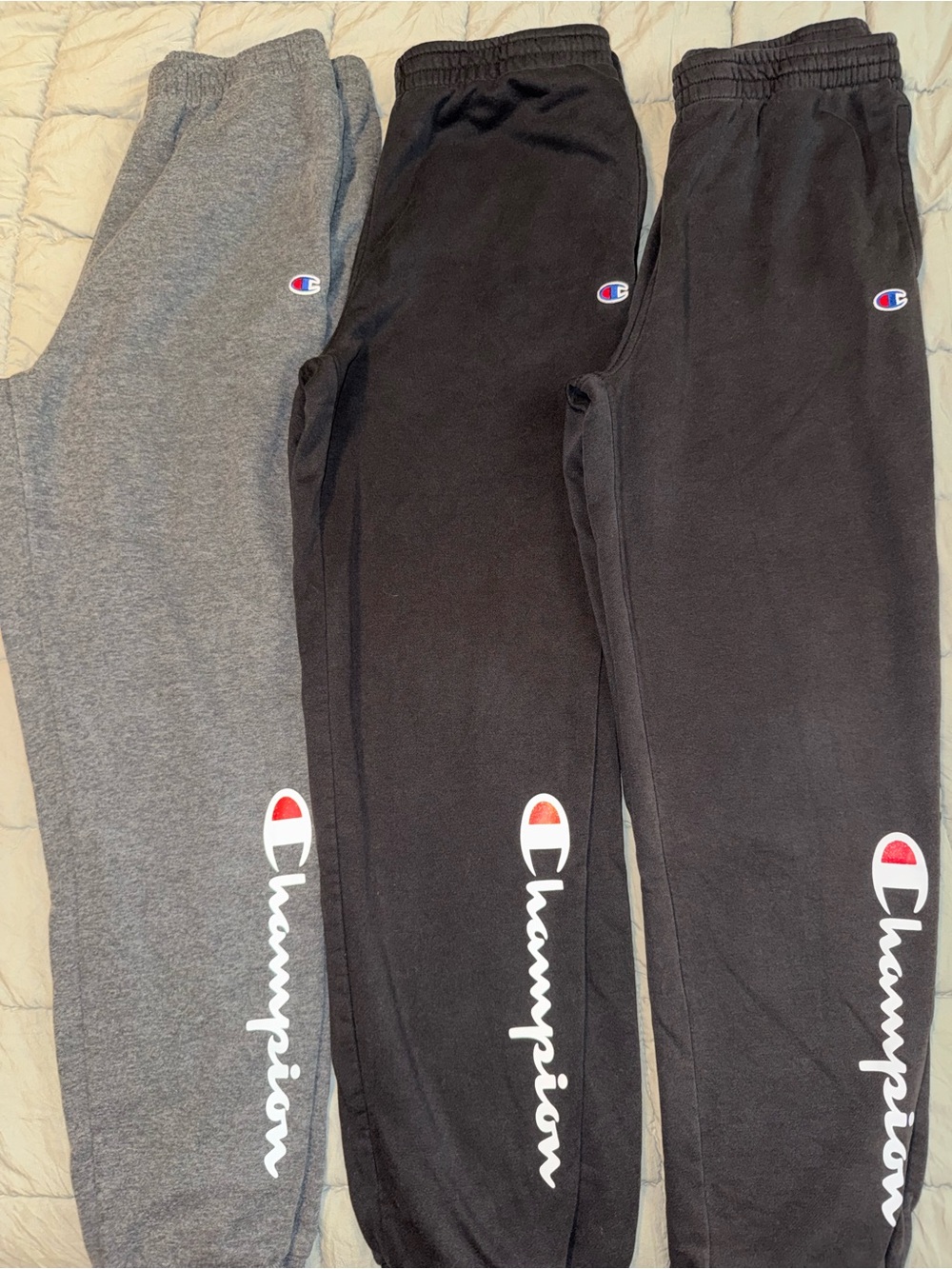 Champion Kids Sweatpants Black Gray Boys XL